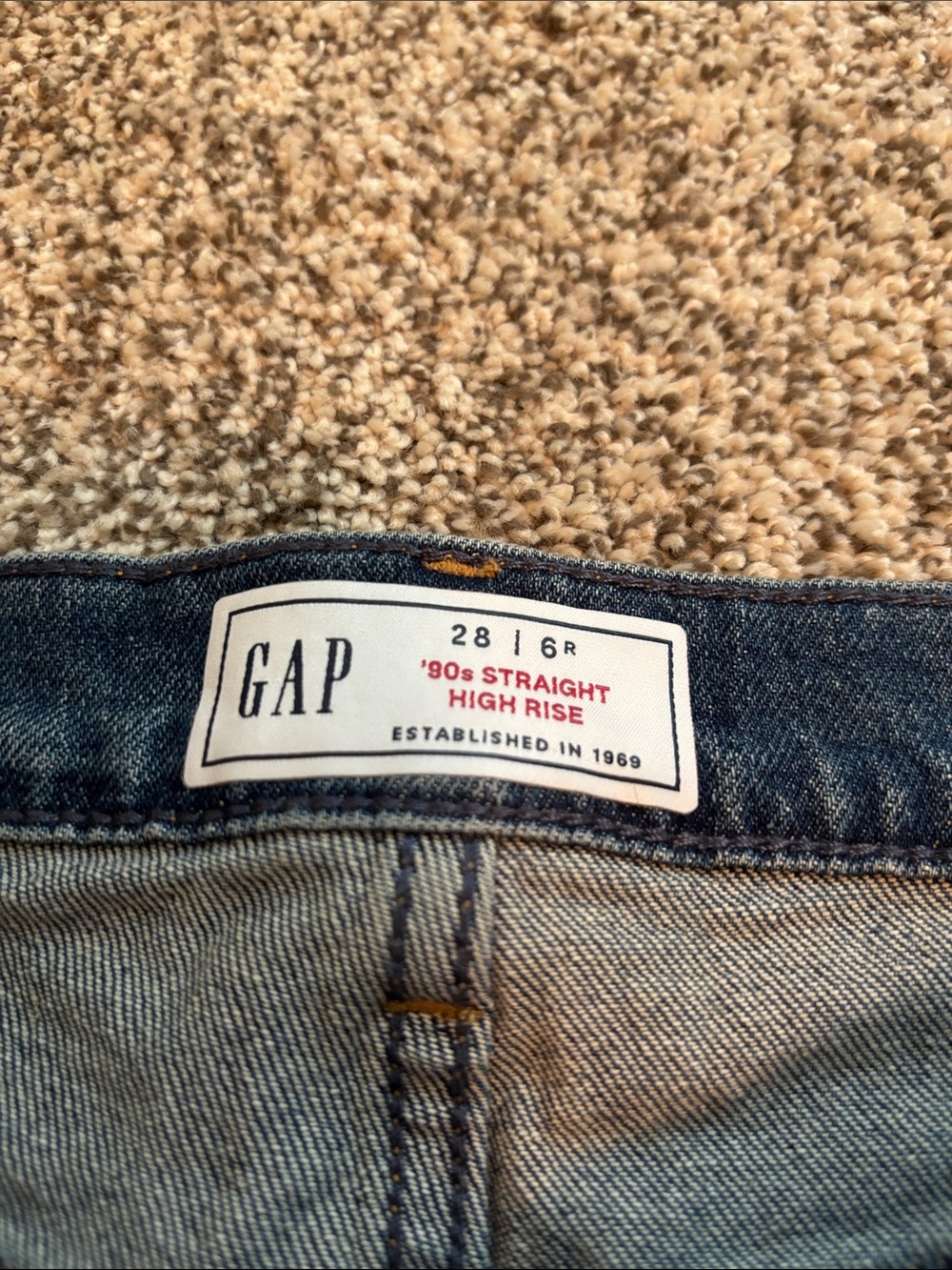 High Rise Straight Leg Jeans - Picture 3 of 5